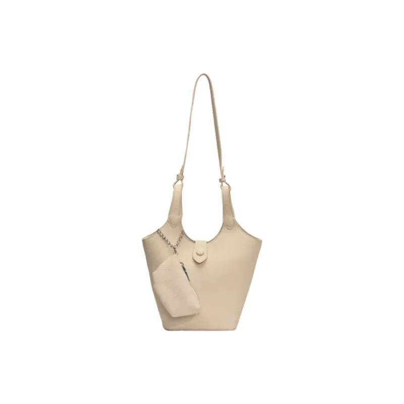 GATOER PU Shoulder Bag Women's Pink/Yellow/Ecru-0