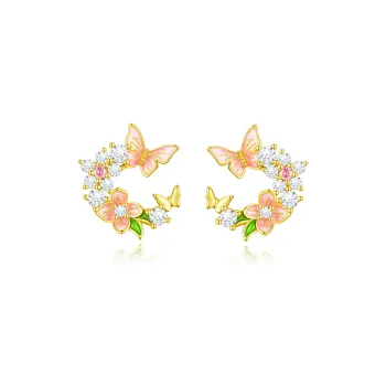 ZSY S925 Silver Stud Earrings Women's