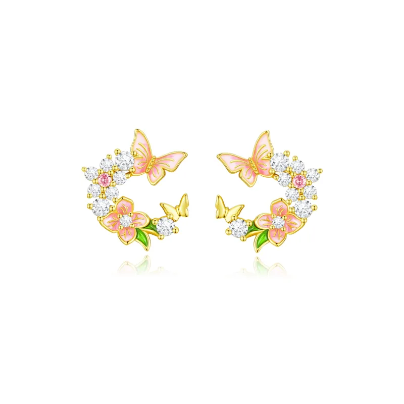 ZSY S925 Silver Stud Earrings Women's-0