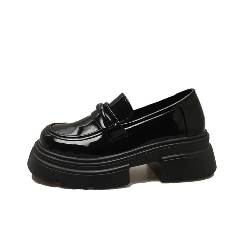 Medd Loafers Women's Gloss Black/Matte Black/Beige/Dark Brown-0