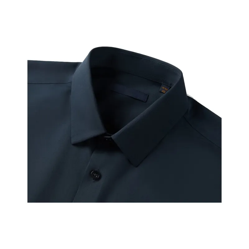 ARTSDON Shirts Men Navy Blue Pattern-2