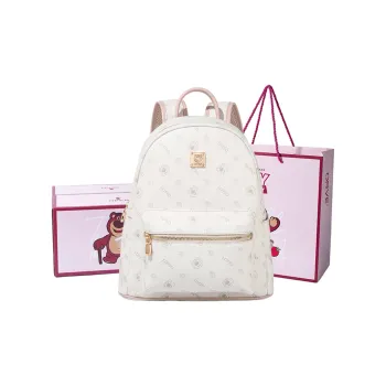 Disney Strawberry Bear Series PVC Backpack Regular Women's Pink/Milk Tea