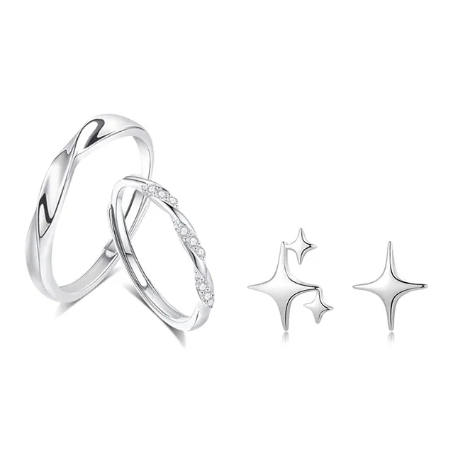 TRUE ME Alloy Stud Earrings Unisex-0