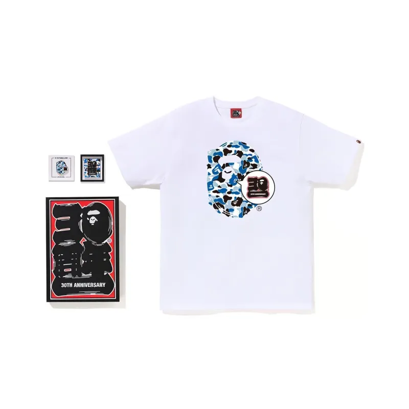 Bape Store Shenyang Bape 30th Anniversary Ape Head Tee Set-0