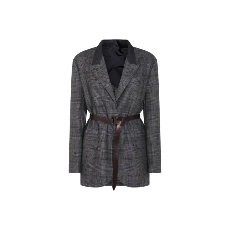 Brunello Cucinelli Business Suit Women's Gray-0