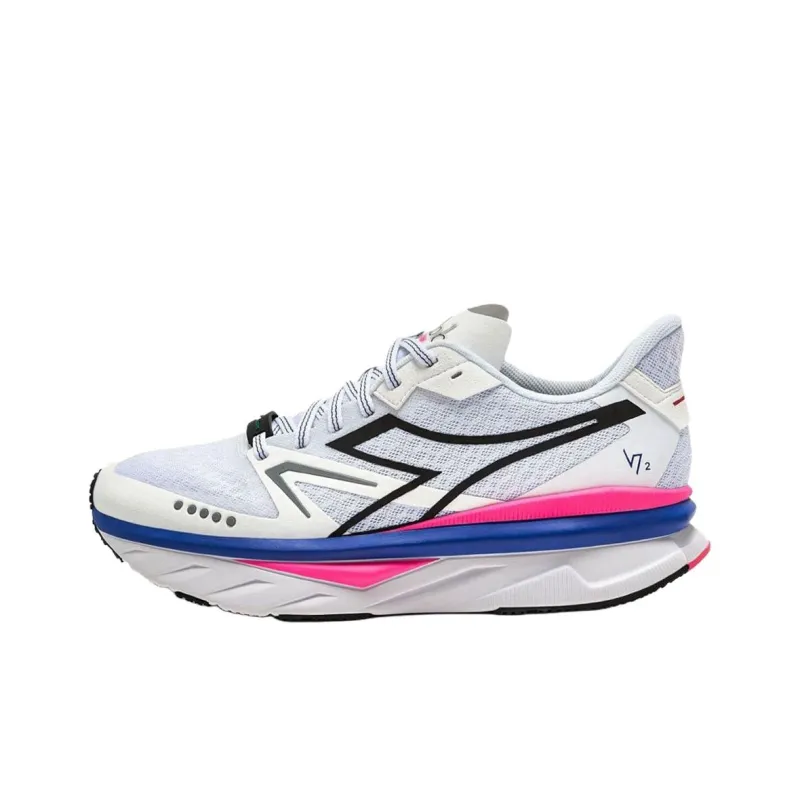 Diadora ATOMO V7000 Anti Slip Wear Resistant Low Top Casual Running Shoes Men's White-0