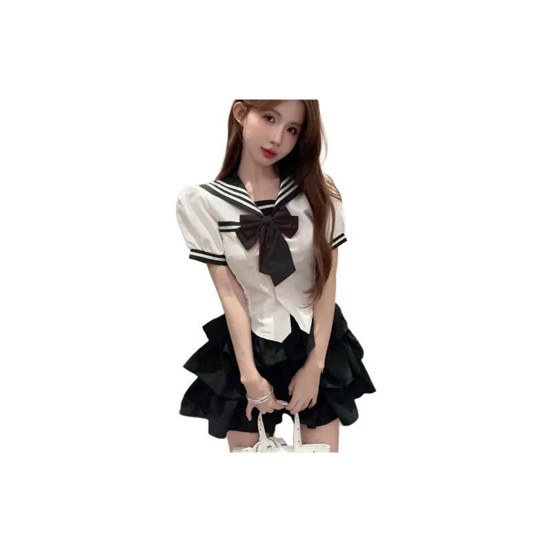 Mu Xiao Xin Two Piece Skirt Sets Women's-0