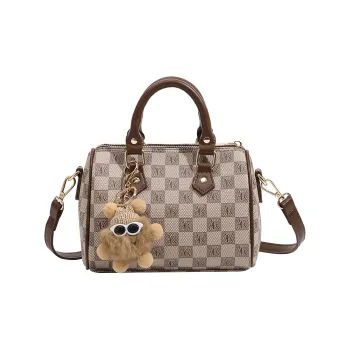H YXIANG PVC Shoulder Bag, Crossbody Bag, Handbag Women's Khaki