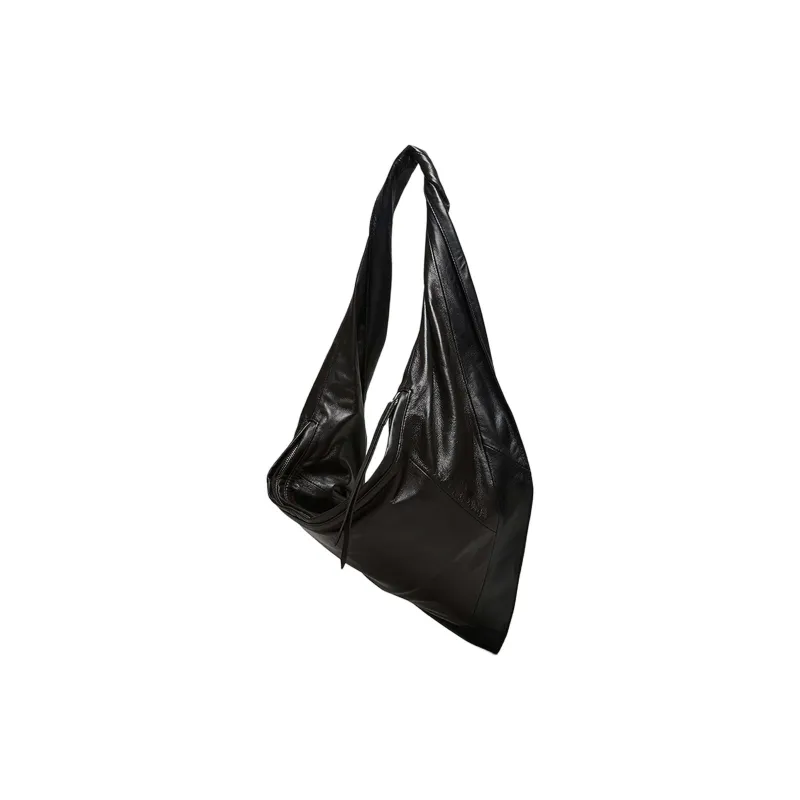 Lemaire Sheepskin Scarf Shoulder Bag Trumpets Women's Dark Chocolate-2