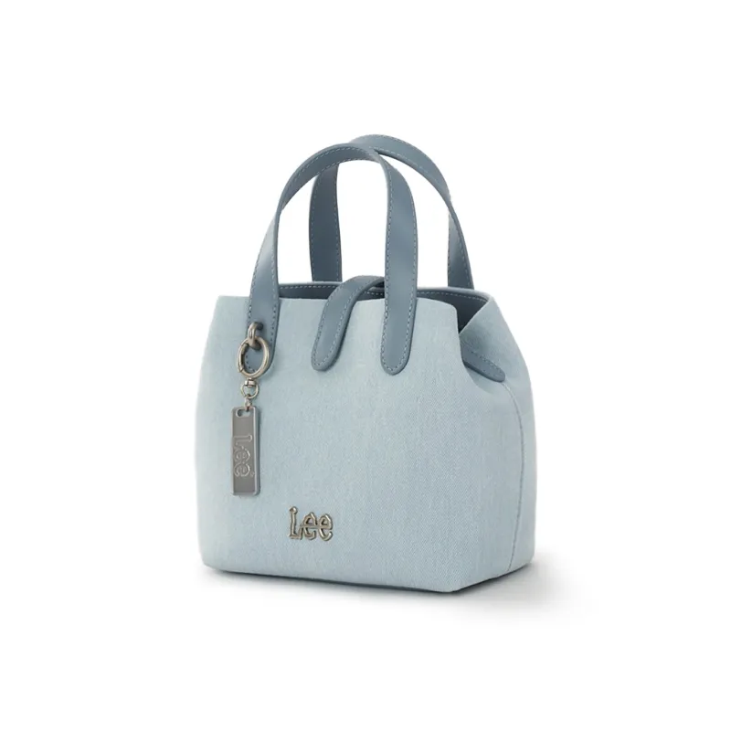 Lee Fabric Bucket Bag, Portable Crossbody Bag, Shoulder Bag Women's Dark Blue-2