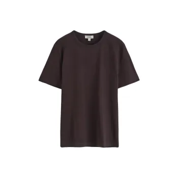COS T Shirts Men Dark Brown