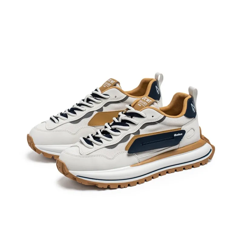 BAKE Slip Resistant And Abrasion Resistant Coverage Low Top Chunky Sneakers Men's-12