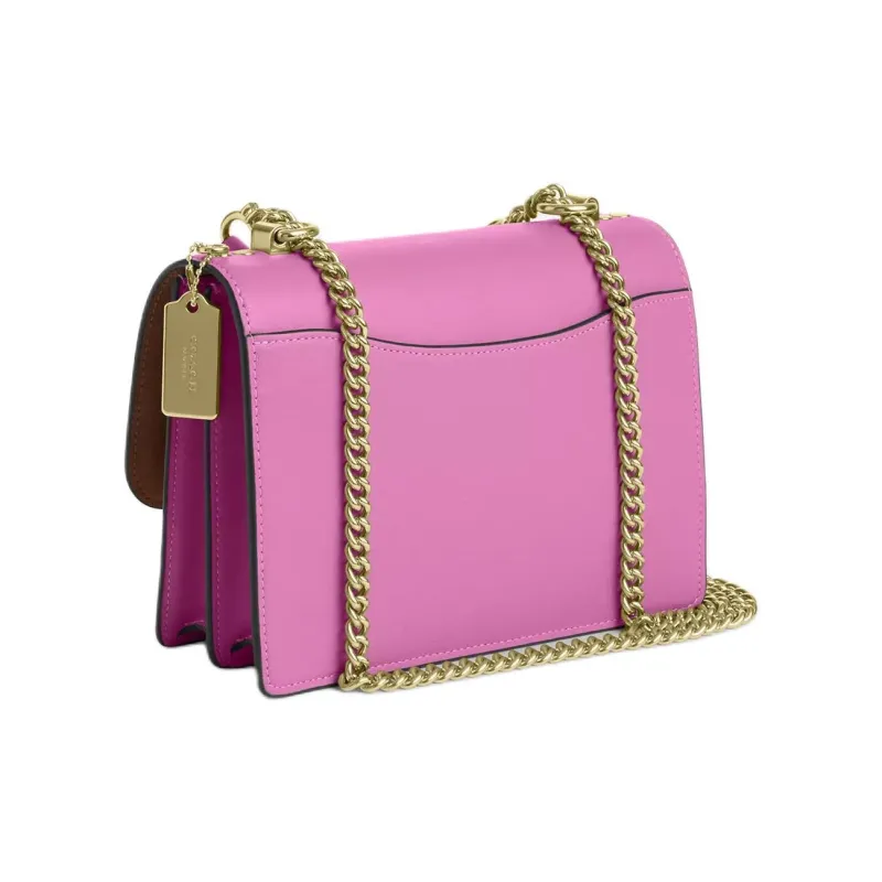 COACH Klare Signature Coated Canvas Bag, Crossbody Bag, Shoulder Bag Trumpets Women's Brown & Pink-1