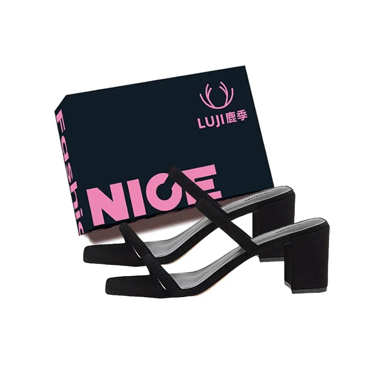 Luji One Strap Sandals Women's Black-5