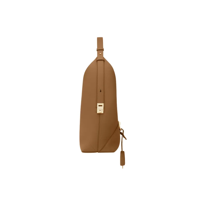 FERRAGAMO Calfskin Handbag Medium Size Women's Brown-1