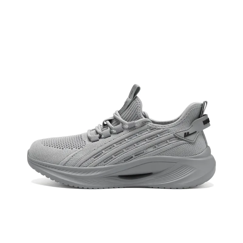WARRIOR Running Shoes Men Low Top Khaki/Gray/Black-0