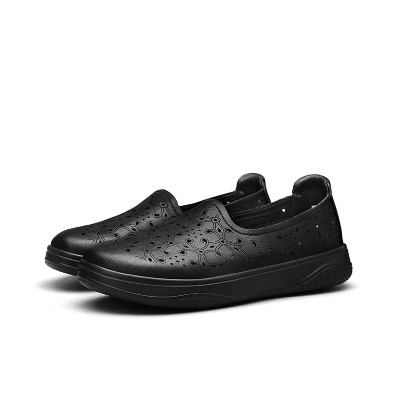ZULIZ Small Leather Shoes, Nurse Shoes Casual Single Shoes Women's-2