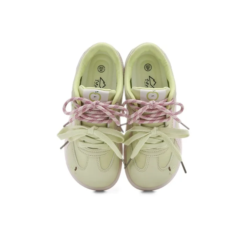 Ordifen Low Top Skateboard Shoes Women's Green Apple-2