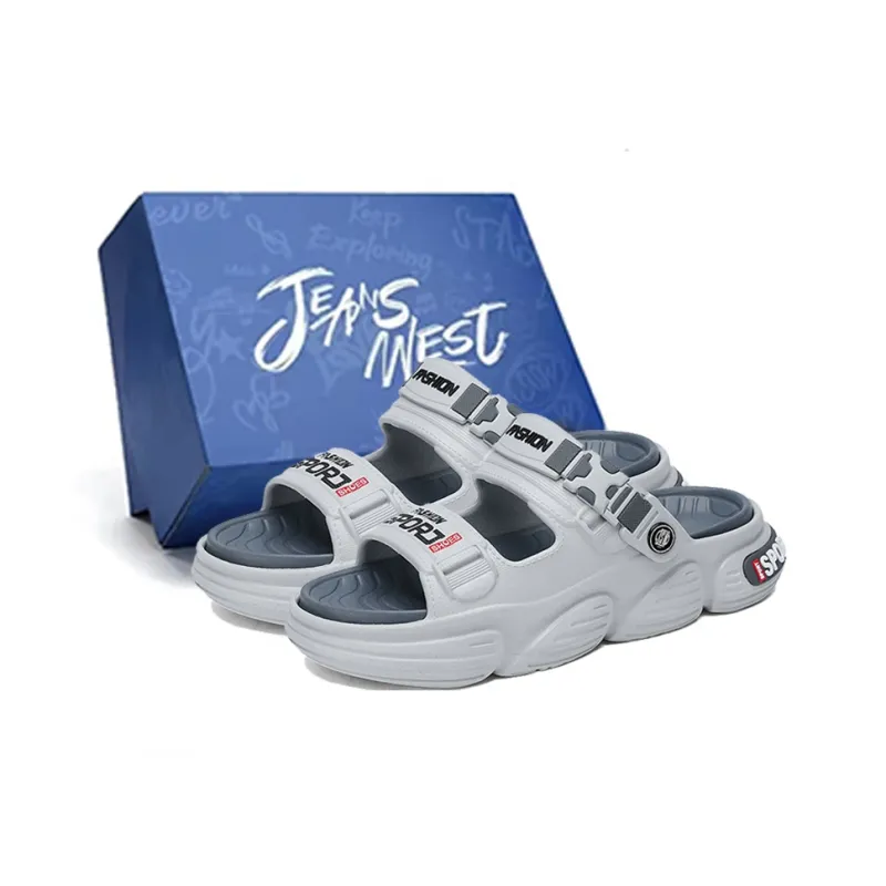 JEANSWEST Beach Sandals Men Blue-2