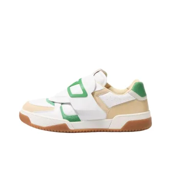 Valentino Joie De Jouer Low Top Skateboard Shoes Men's Beige