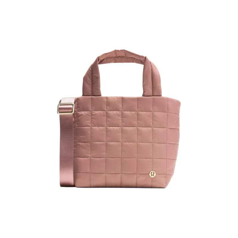 Lululemon Nylon Tote Bag, Shopping Bag, Shoulder Bag, Handbag Trumpets Women's Flesh Pink-0