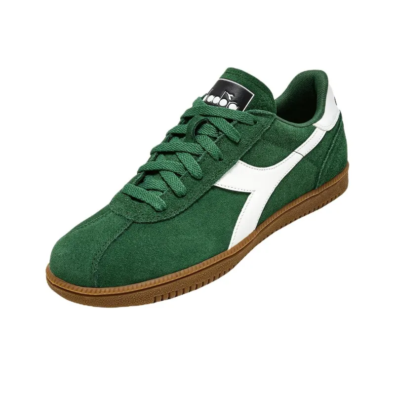 Diadora Anti Slip Wear Resistant Low Top Skateboard Shoes Men's Green-2