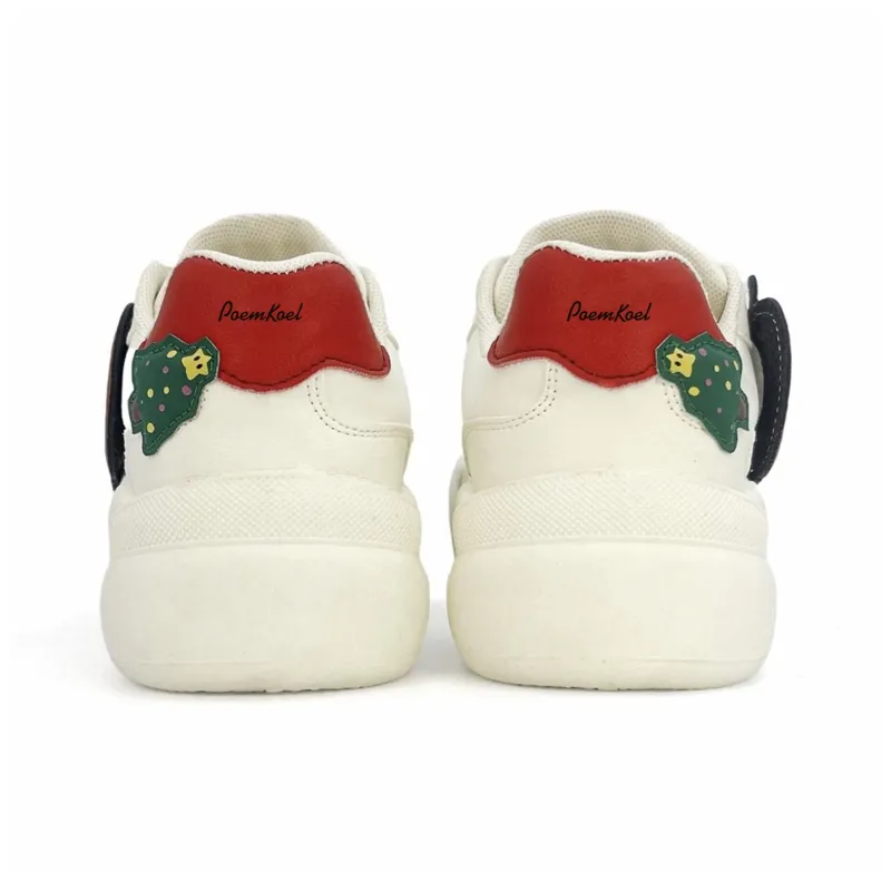 POEM KOEL Height Increasing Abrasion Resistant Lightweight Low Top Skateboard Shoes Women's-3