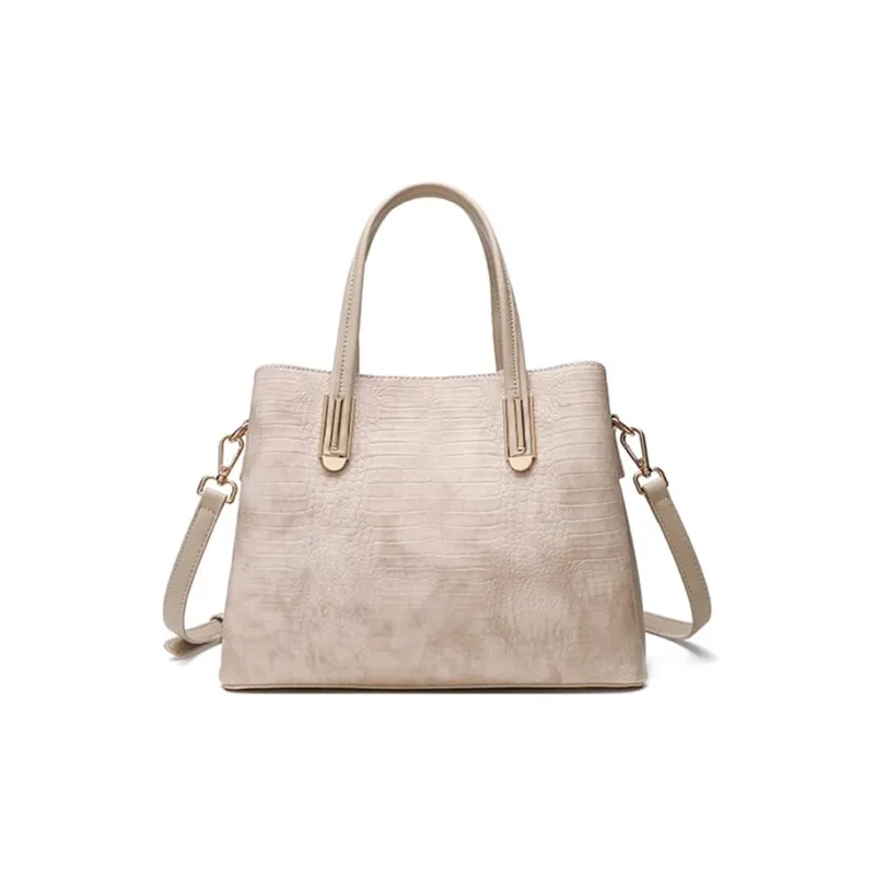 CLEVER& KETCH PU One Shoulder Handbag Women's Khaki-2
