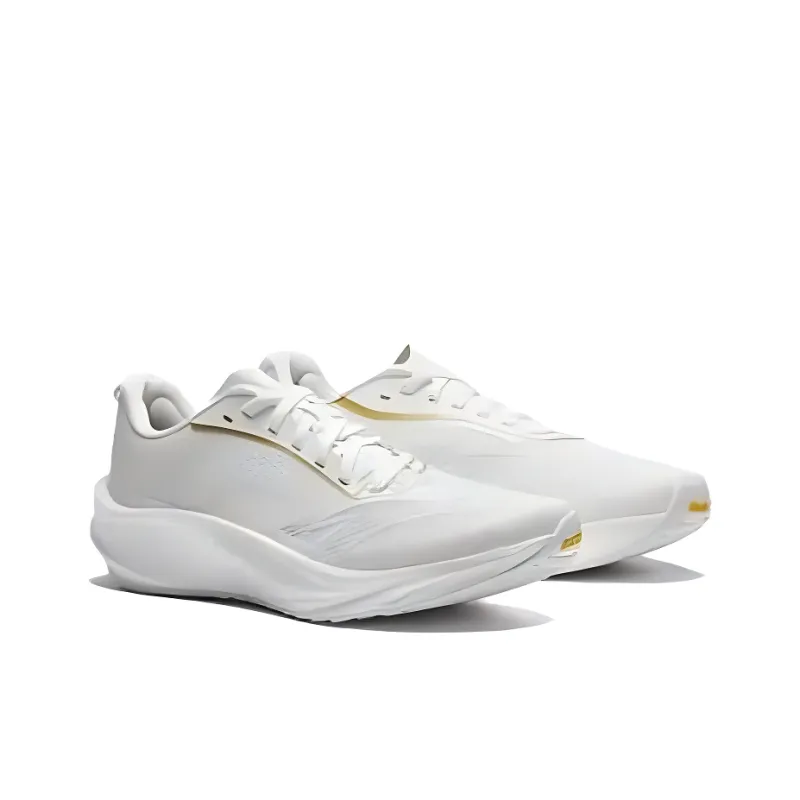 Anta Asphalt Road Dominator 3V Cushioning And Breathable Low Top Training Racing Running Shoes Men's White Gold-3