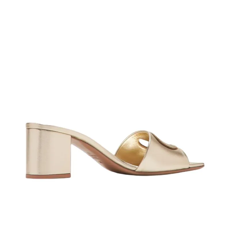Valentino GARAVANI Slip Resistant Slide Slippers 6cm Women's Gold-3