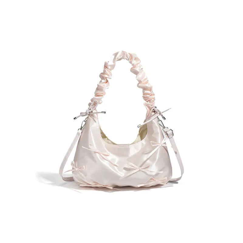 BOBDOG Fabric Versatile Elegance Girlish Cloud Bag, Shoulder Bag, Crossbody Bag, Handbag Tubas Women's Pink-5