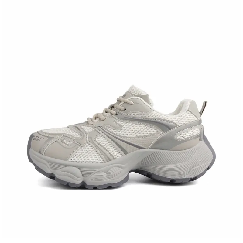 POEM KOEL Height Increasing Abrasion Resistant Lightweight Low Top Chunky Sneakers Women's-1