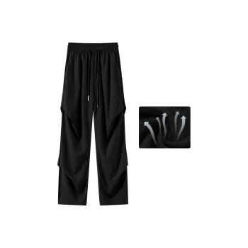 SOIE Cargo Pants Unisex Pink [Summer Cool Ice Silk Material]