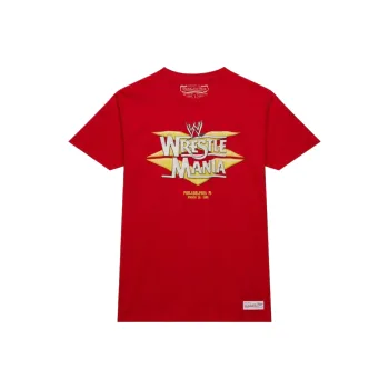 Mitchell & Ness WrestleMania 15 First Philly T Shirt Men's Red