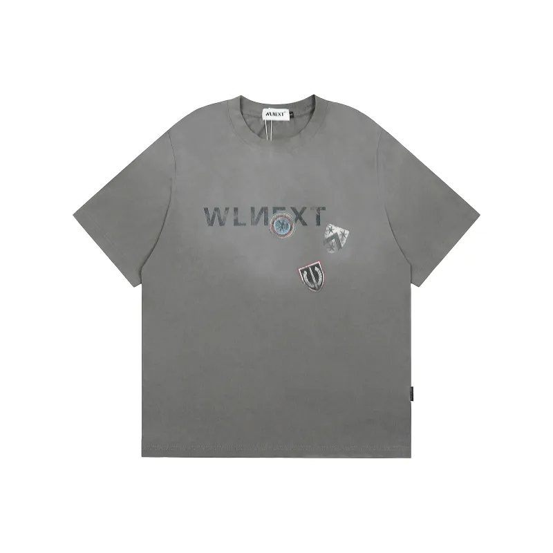 WLNEXT T Shirts Unisex Gray-0