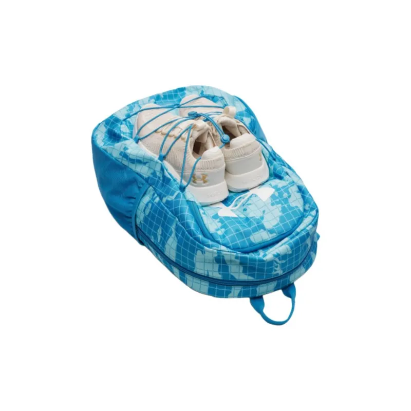 Under Armour Hustle Polyester Backpack Unisex Blue-2
