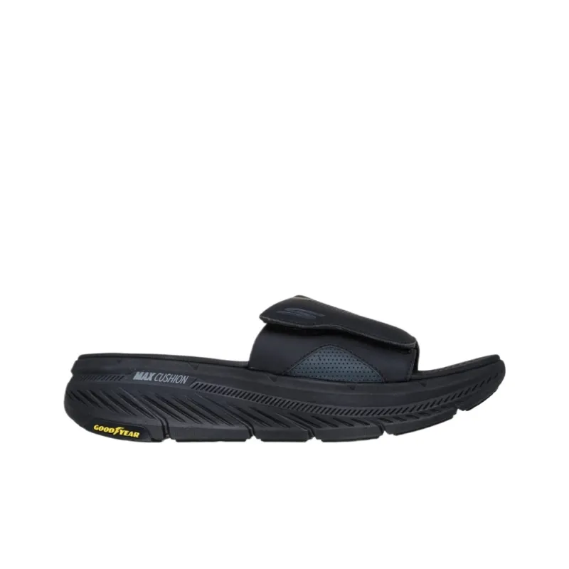 Skechers Max Cushioning Premier 2.0 Rubber Sole Shock Absorbers Slide Slippers Men's Black-1