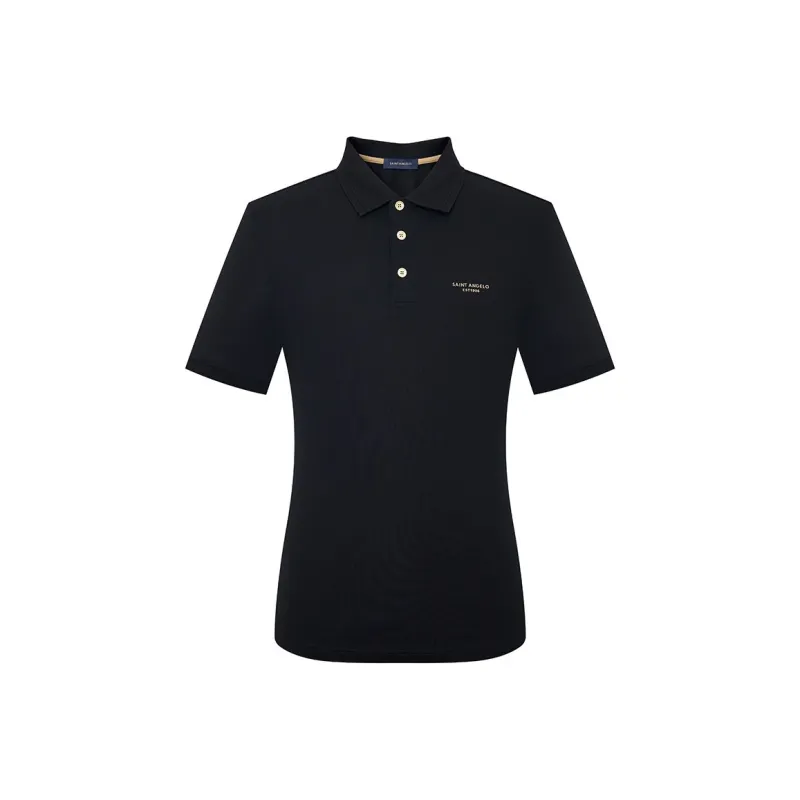 SAINT ANGELO Polo Shirts Unisex Black-0