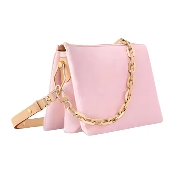 LOUIS VUITTON Denim Shoulder Bag, Crossbody Bag, Handbag Women's Pink