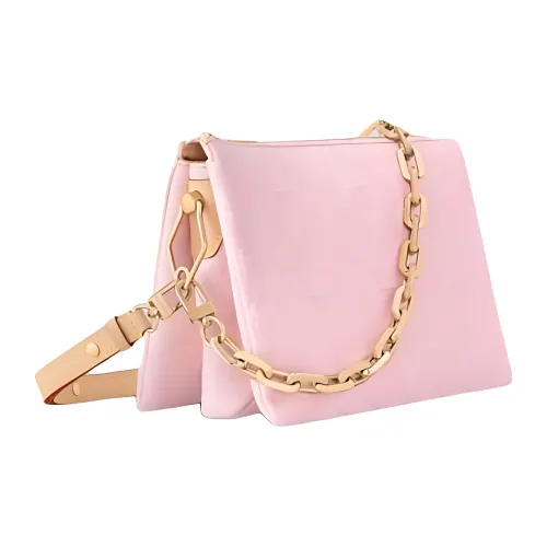 LOUIS VUITTON Denim Shoulder Bag, Crossbody Bag, Handbag Women's Pink