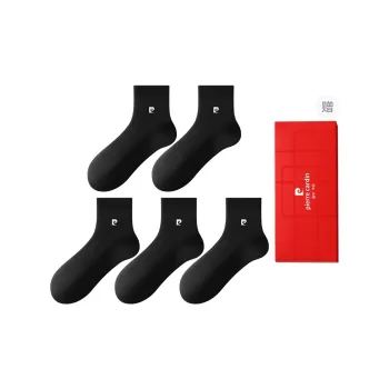 PIERRE CARDIN Mid Calf Socks Men's 5 Pack Box Included