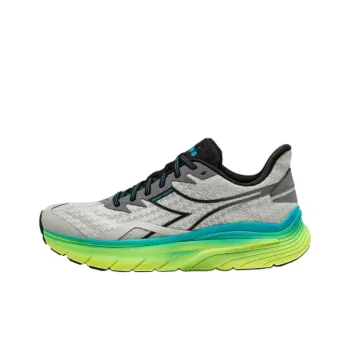Diadora Anti Slip Wear Resistant Low Top Casual Running Shoes Men's Gray