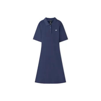Skechers Short Sleeved Dress Women's Navy Blue 002Z