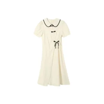 GUOZHEN Short Sleeved Dress Women's