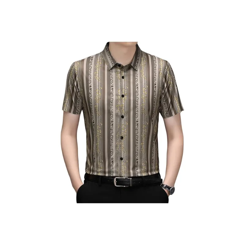 PIERRE CARDIN Shirts Men Coffee-0
