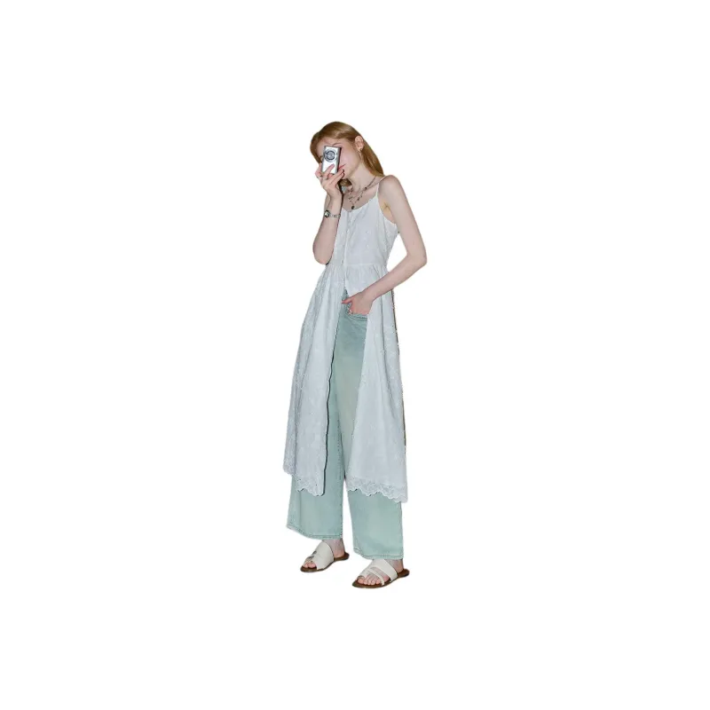 KUHNMARVIN Slip Dresses Women's White-0