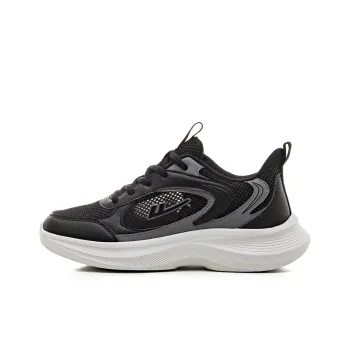 Warrior Breathable Lightweight Height Increasing Low Top Casual Shoes Unisex Black Gray