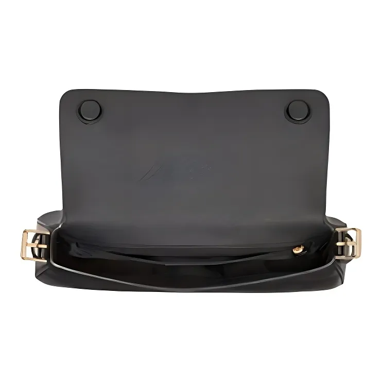 Kate Spade Cow Leather Shoulder Bag Trumpets Women's Black-1