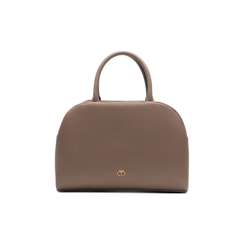 Chrisdien Deny Cow Leather Dome Bag Handbag Women's White/Red/Gray-13