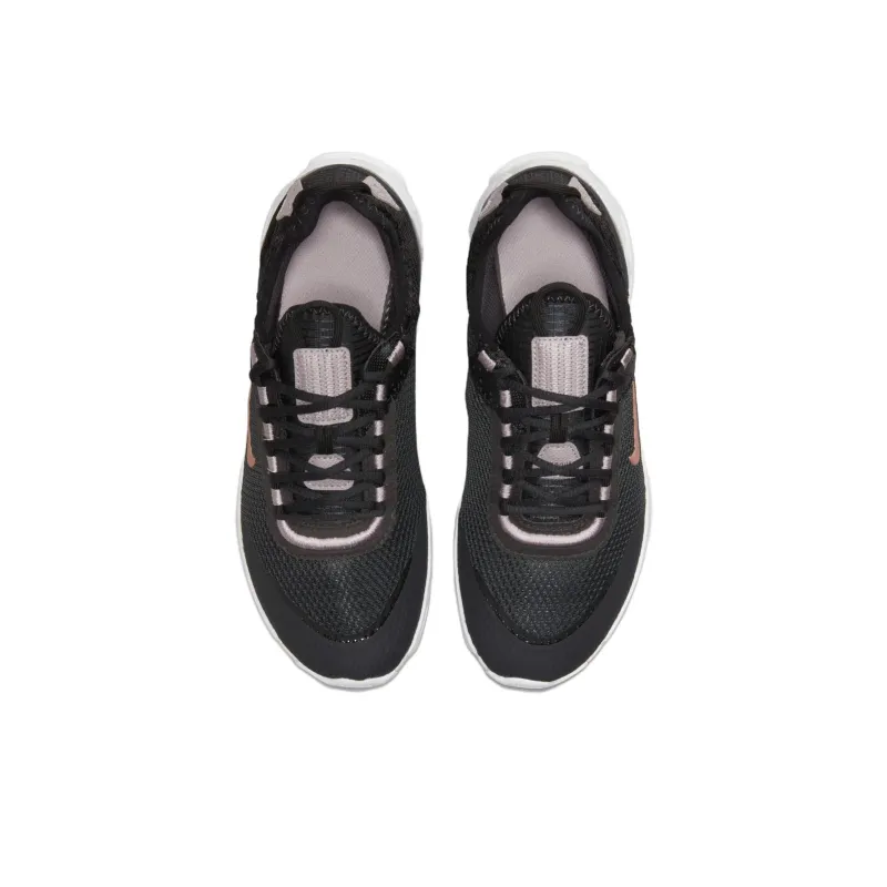 Nike React Live Anti Slip Wear Resistant Low Top Running Shoes Women's Black-3